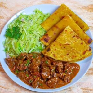Chapati Beef stew